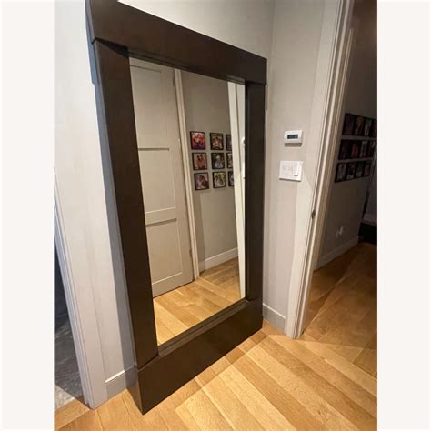 Crate & Barrel Large Floor Mirror Bronze - AptDeco