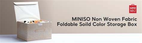 MINISO Non Woven Fabric Foldable Storage Boxes for Clothes Wardrobe ...