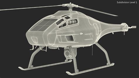 3D model UAV Helicopter Rigged for Maya | 3D Molier International