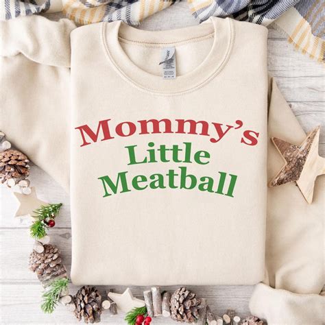Unisex Mommy's Little Meatball Png, Funny Italian Baby Png, Mommys ...