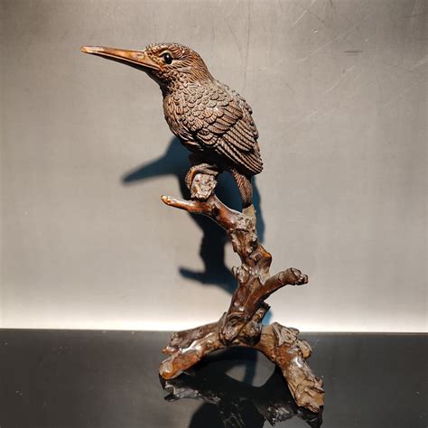 Carved Wood Bird Sculptures