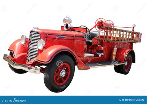 Vintage fire truck stock photo. Image of emergency, chrome - 16410042