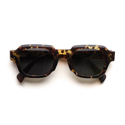[ Bolt ] Unisex Geometric Sunglasses - Leopard | Project Shades