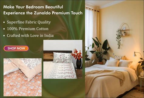 Premium Bedsheets, Pillow Covers & Home Décor Online | Zunaldo ...