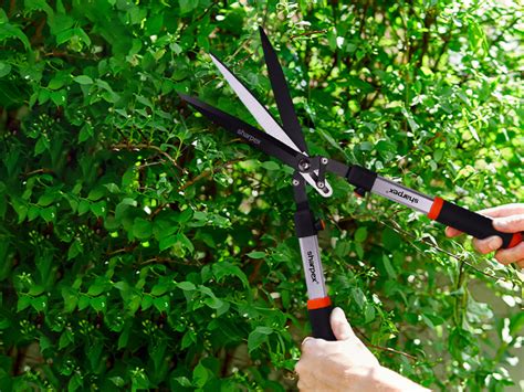 Sharpex Heavy Duty Hedge Shear with Sharp Blade, Spring Loaded Fuction ...