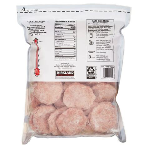 Kirkland Signature Ground Beef Slider Patties (2 oz) Delivery or Pickup ...