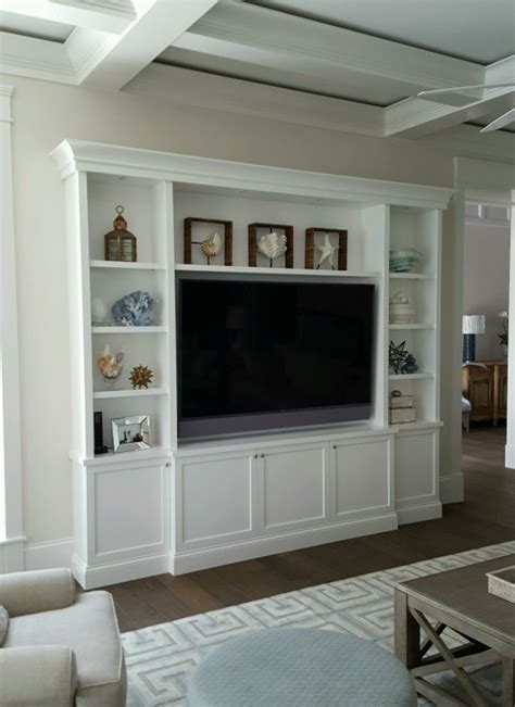 How to build a wall unit entertainment center - Builders Villa