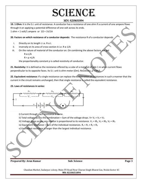 Detailed Class 10th Science Note 的图像结果