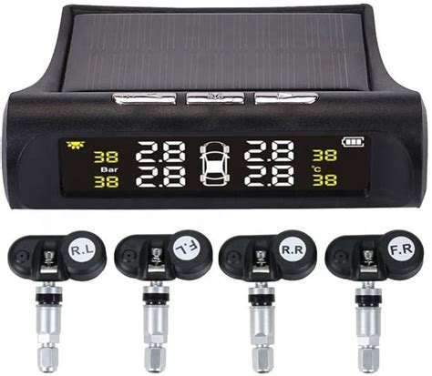 AUSHA® Tyre Pressure Monitoring System TPMS with Solar Charging ...