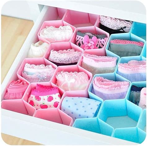 KRISHNA STORE Adjustable Plastic Drawer Cloth Organizer Storage Tray ...