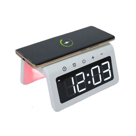 Arch 5 In 1 Wireless Charger Ambient Light Large Display Clock Alarm C ...