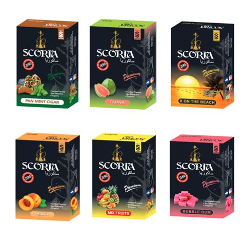 SCORIA Herbal Hookah Molasses (100% Nicotine and Tobacco Free) PAN MINT ...