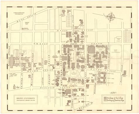 Brown University Printable Campus Map