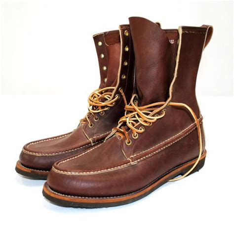 Vintage Russell Moccasin Hunting Boots
