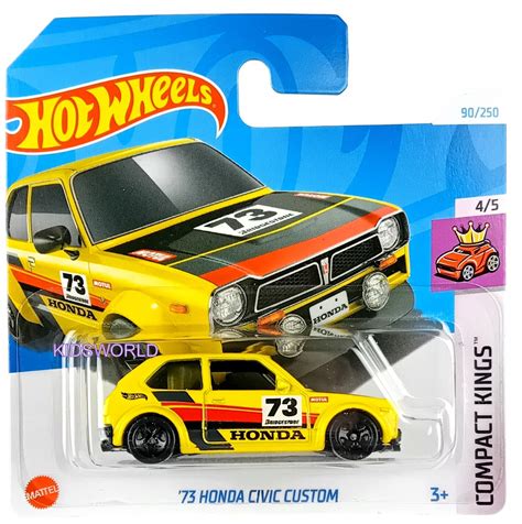 HOT WHEELS MODEL '73 HONDA CIVIC CUSTOM COMPACT KINGS 4/5 2024 90/250 (074299057854) • Cena ...