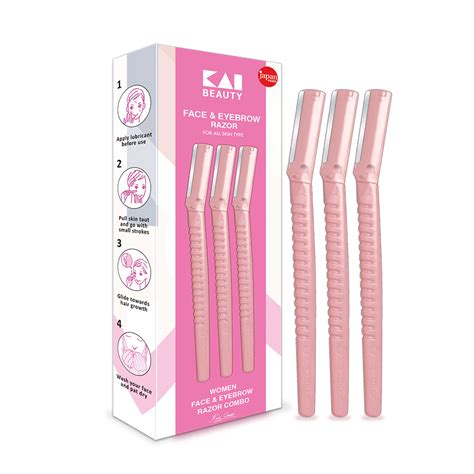 Kai Face & Eyebrow Razor for Women (Pack of 3) – KAI INDIA ONLINE