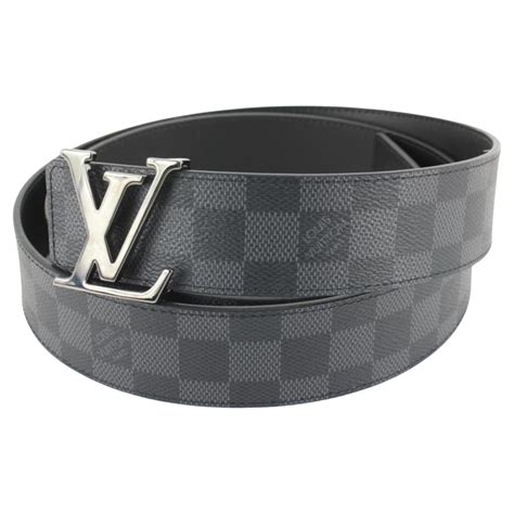 Louis Vuitton Men's 85/34 40MM LV Initials Taurillon Shadow Reversible ...