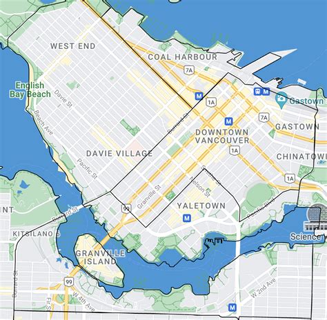 Map Of Downtown Vancouver DOWNTOWN VANCOUVER MAP TOUR | Google Maps