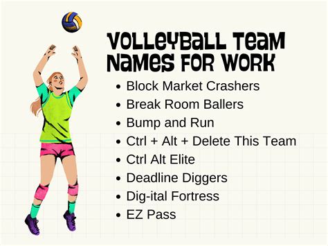 Top Volleyball Team Names