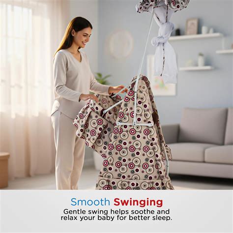 Buy Baby Swing Cradle for Newborns Portable Infant Palna Jhula with Net ...