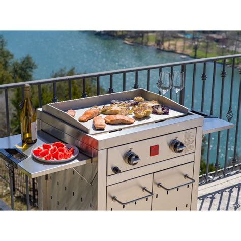 Fuego 27" 2-Burner F27S-Griddle All 304 Stainless Steel Propane Griddl