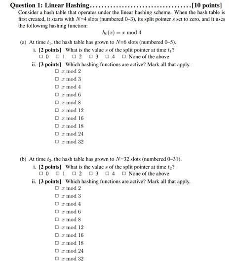 Image result for Linear Hashing Example