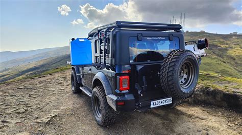 Full Roofrack with Ladder and Jerry Can Mount – New Mahindra Thar (202 ...