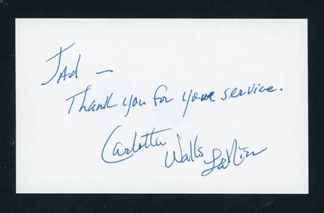 Carlotta Walls-Lanier member of Famous Little Rock Nine Signed 3x5 Card ...
