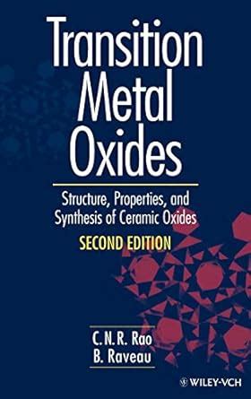 Buy Transition Metal Oxides: Structure, Properties, and Synthesis of ...