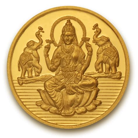 P.N.Gadgil Jewellers 24k (995) Goddess Lakshmi 1 gm Yellow Gold Coin ...
