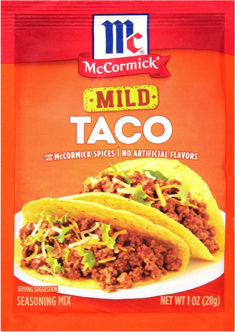 Amazon.com : McCormick, Mild Taco Seasoning Mix Packet, 1 Oz : Grocery ...