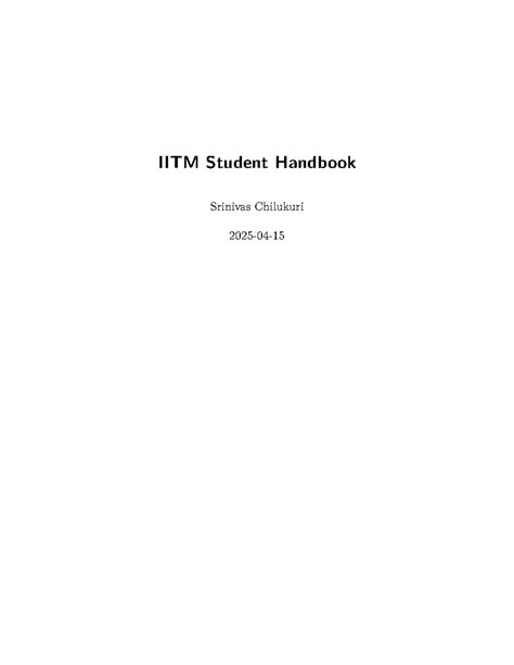 IITM Student Handbook: Data Science & Applications Overview - Studocu