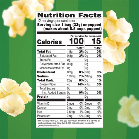 Smart Pop Popcorn Nutrition Facts at Alexander Feakes blog