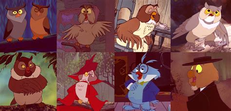 Disney Owls: A Tribute featuring beloved owls from Disney movies like ...
