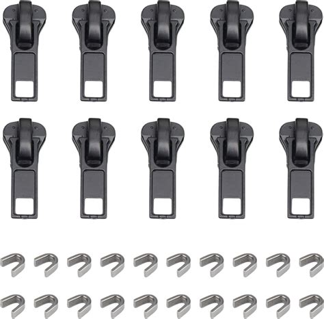 Amazon.com: Zipper Pull Replacement #5 Black, 10 pcs Zipper Pulls ...