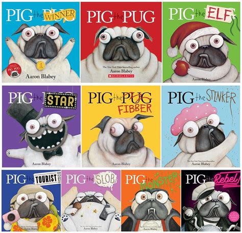 Aaron Blabey's Pig the Pug Series - 10 Hardcover Children's Chapter ...
