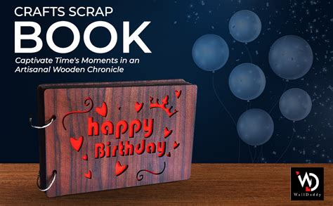 WallDaddy- Scrapbook Crafts (Book Butterfly) Scrap Book | Wooden Photo ...