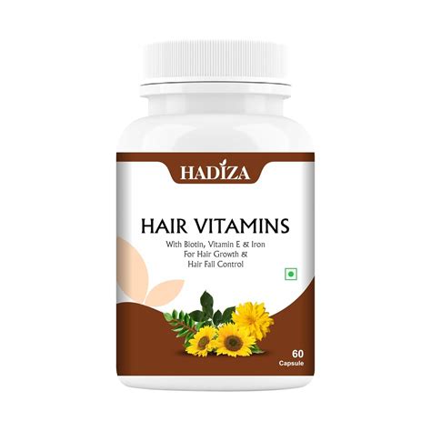 Hair Growth & Hair Fall Control Capsules, 100% Natural, with Biotin ...