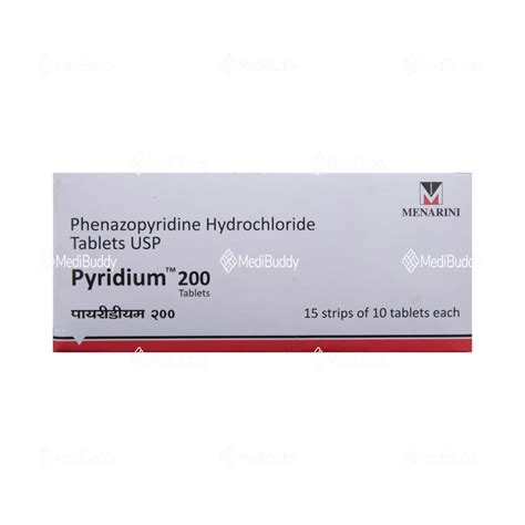 Pyridium 200 Tablet: Price, Uses, Side Effects & How to Use - MediBuddy