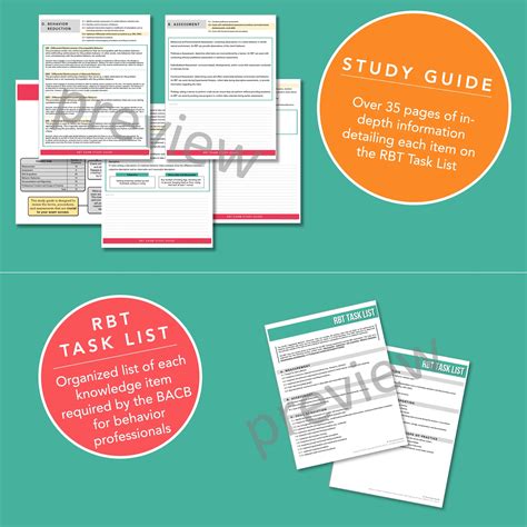 Complete RBT Exam Study Guide RBT Workbook Behavior | Etsy