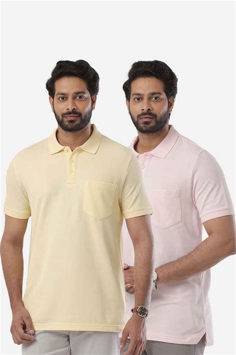Polo Yellow T Shirts Combo For Men | Mens T Shirt Combo