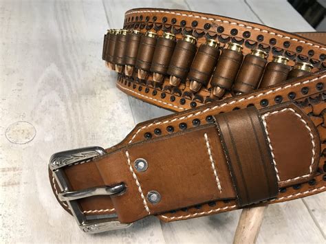 Leather Cartridge Belt / Cowboy Western