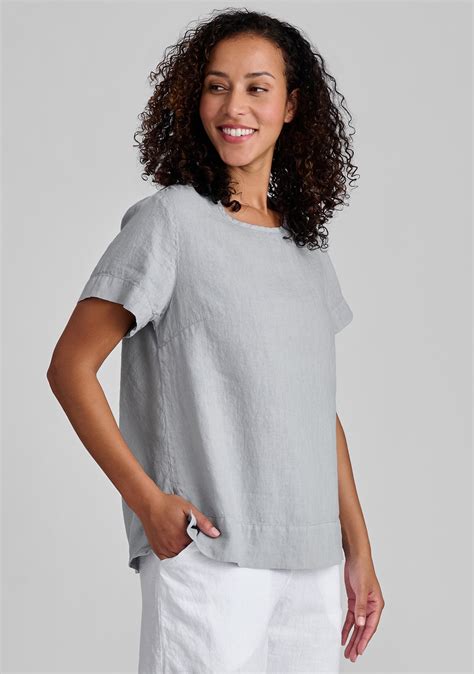 Linen T Shirts For Women - FLAX
