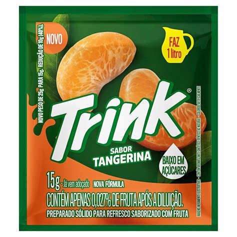 Refresco em Pó Tangerina Trink Pacote 15g - Supermercado Econômico