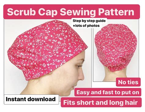 Image result for Free Adult Scrub Cap Pattern Printable