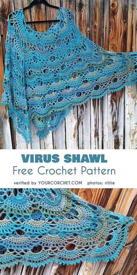 crochet pattern virus shawl