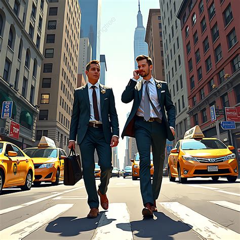 Business People Walking New York Skyline 的图像结果