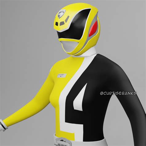 ArtStation - Yellow SPD Ranger / DekaYellow (Power Rangers / Super Sentai)