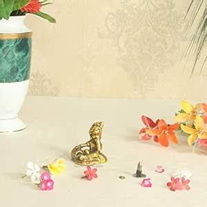 Buy Handicrafts Paradise Metal Bal Krishna Eating Butter, 2.75 inch, 1 ...