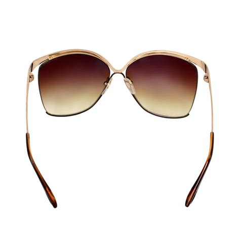 23006-A-BRN-GLD Sunglasses Oversized – Confidential Couture